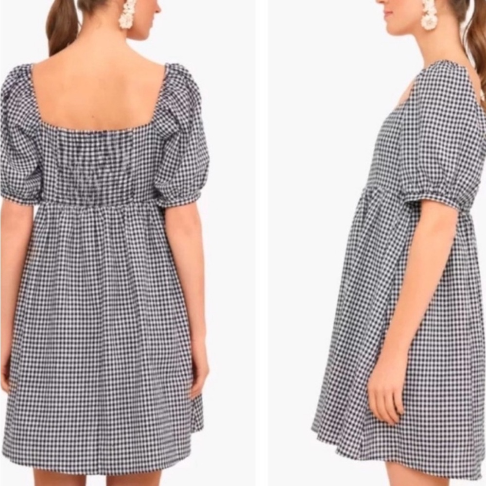 Tuckernuck Pomander Place Abigail Black and White Gingham Mini Dress